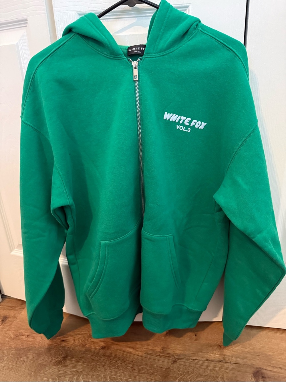 White Fox Boutique Green Hoodie with White Logo - Picture 5 of 5